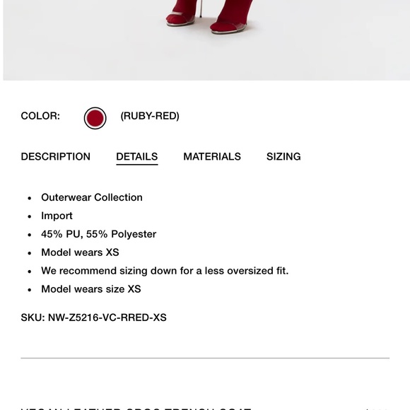 NAKED WARDROBE VEGAN CROC TRENCH COAT - Picture 8 of 11